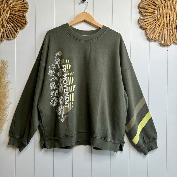 Free People sweatshirt all star buti logo pullover Medium - Picture 3 of 10
